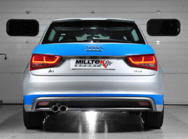 Cat Back Audi A1 1.4 TFSI 185PS Black Twin GT80 Non Resonated