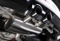 Preview: Cat Back Dual GT100 Black Tips Non Resonated Race 76mm