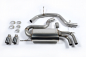 Preview: Cat Back Non Resonated Twin 80mm GT80 mit EG