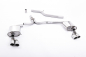 Preview: Cat Back Quad Outlet Twin 80mm GT80 Polished