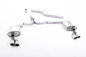Preview: Cat Back Quad Outlet Twin 80mm GT80 Polished