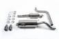 Preview: Cat Back Resonated Twin 80mm GT80 Polished mit EG