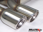 Preview: Cat Back Resonated Twin 80mm Jet mit EG
