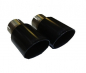 Preview: Cat Back Non Resonated (louder) Quad 100mm GT100 Black Cerakote Tips