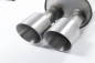 Preview: Quad Outlet Cat Back Non Resonated GT90 90mm Brushed Titanium Trims
