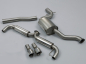 Preview: Cat Back RACE Non Resonated Brushed Titanium Dual 100mm GT100