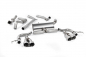 Preview: Cat Back Non Resonated RACE Quad GT100 100mm Brushed Titanium Tips
