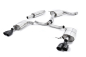 Preview: Cat Back Resonated Quad Round Cerakote Black Tips mit EG