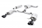 Preview: Cat Back Resonated Quad Round Cerakote Black Tips mit EG