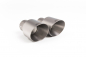 Preview: Cat Back Non Resonated with Brushed Titanium 90mm GT90 Trims