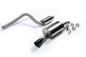 Preview: Cat Back Resonated Single 90mm Jet Black Trim
