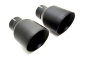 Preview: Cat Back Resonated Quad 100mm GT100 Black Ceramic mit EG