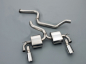 Preview: Cat Back Dual DTM 76,2mm Non Resonated