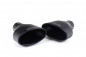 Preview: Front Pipe-Back System Non Resonated with Black Cerakote Oval Twin 80mm Trims mit EG (in Vorbereitung)