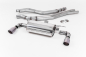 Preview: Cat Back ROAD Resonated Brushed Titanum Dual 90mm GT90 Tips mit EG