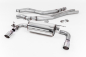 Preview: Cat Back ROAD Resonated Polished Dual 90mm GT90 Tips mit EG