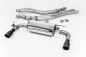 Preview: Cat Back ROAD Resonated Black Cerakote Dual 90mm GT90 Tips mit EG