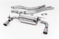 Preview: Cat Back RACE Non Resonated Brushed Titanum Dual 90mm GT90 Tips