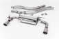 Preview: Cat Back ROAD Resonated Brushed Titanum Dual 90mm GT90 Tips mit EG