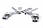 Preview: Quad Outlet Cat Back Non Resonated Valve Sonic (Klappe) with GT90 90mm Polished Trims