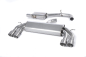 Preview: Cat-Back Non-Valved Race System Resonated Brushed Titanium Round GT100 Tips