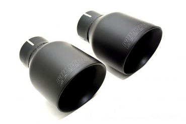 Cat Back Resonated Dual 100mm Black Ceramic mit Klappensteuerung & EG