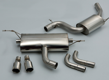 CAT-BACK - Resonated (quieter) Dual 100mm Jet