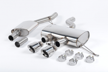 Cat-Back Resonated Dual 100mm Polished mit Klappensteuerung & EG