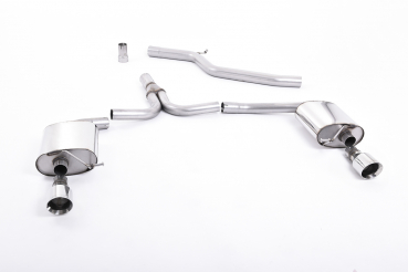 Cat Back Dual Outlet 100mm GT100 Polished