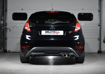 Cat Back Non Resonated Twin 80mm GT80 Brushed Titanium