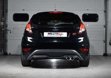 Cat Back Resonated Race Twin 80mm GT80 Brushed Titanium