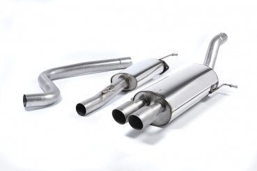 Cat Back Resonated Twin 80mm GT80 Brushed Titanium mit EG