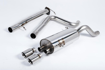 Cat Back Non Resonated Twin 80mm GT80 Polished