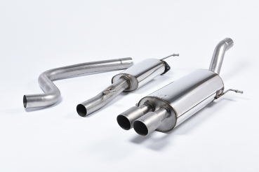 Cat Back Non Resonated Twin 80mm GT80 Brushed Titanium