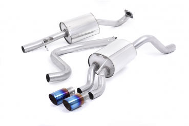 Cat Back Resonated Twin 80mm GT80 Burnt Titan