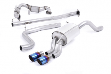 Turbo-back including Hi-Flow Sports Cat Non Resonated Burnt Titan