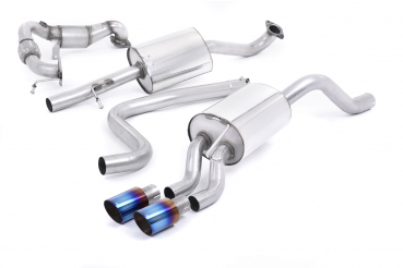 Turbo-back including Hi-Flow Sports Cat Resonated Burnt Titan