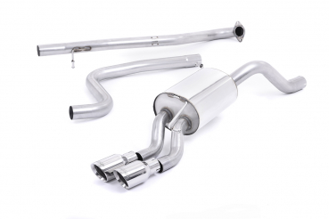Cat Back Non Resonated Twin 80mm GT80 Polished