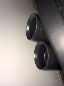 Cat Back Resonated Dual 100mm GT100 mit EG Black Tips