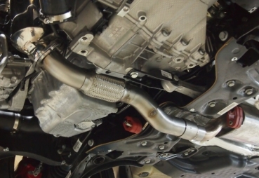 BULL-X 1,4 TSI Downpipe mit 200 Zeller Sportkat