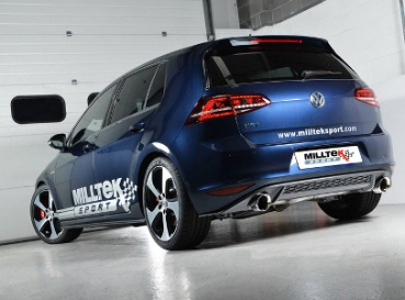 Cat Back Non Resonated GTI Style Dual 100mm GT100