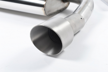 Cat Back Resonated Brushed Titanium Dual 100mm GT100 mit EG