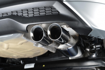 Turbo-back with Cat-Replacement Pipe Non Resonated Twin 80mm GT80 Polished