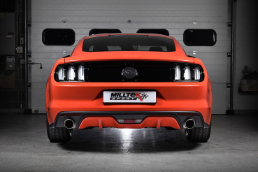 Cat Back Dual Outlet Non Resonated GT100 100mm Burnt Titanium Trims
