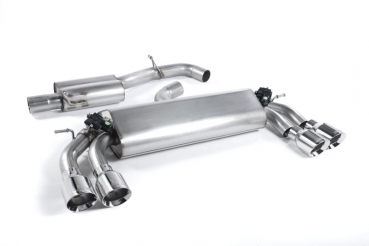 Cat Back Resonated Quad 100mm GT100 Polished Tips mit EG