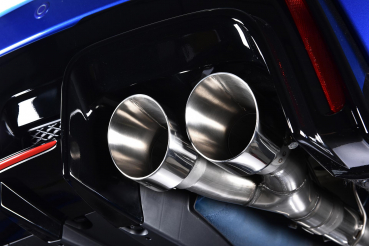 Cat Back Non Resonated RACE Quad GT100 100mm Brushed Titanium Tips