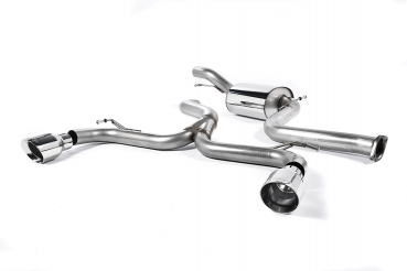 Cat Back 3-inch 'Race' System Polished GT-100 100mm Trims