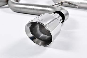 Cat Back Road+ Part Resonated Polished Dual 100mm GT100