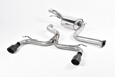 Cat Back Road+ Part Resonated Burnt Titanium Dual 100mm Carbon Jet