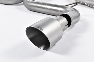 Cat Back Road+ Part Resonated Brushed Titanium Dual 100mm GT100